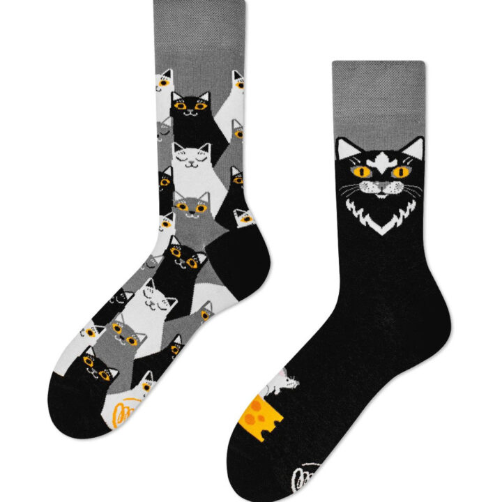 Black cat socks