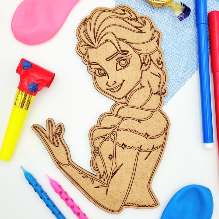 COLOUR ME FROZEN ELSA